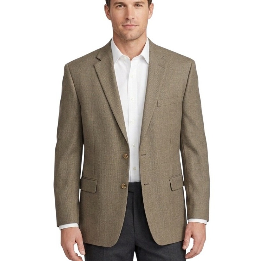 Lauren Ralph Lauren Blazer Mens 50R Tan Preppy‎ Quiet Luxury American Heritage